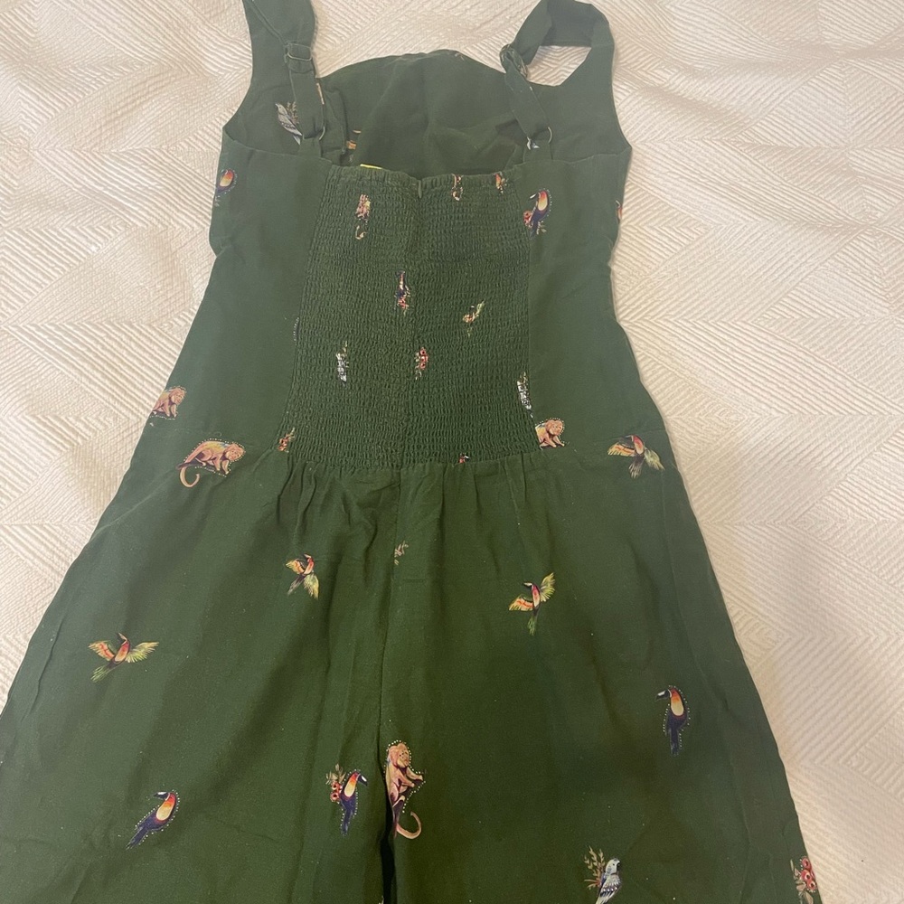 Farm Rio Green Tropical Print jumpsuit - Picture 3 of 5